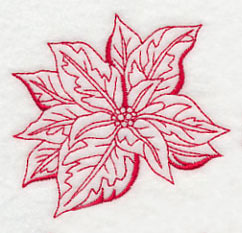 Poinsettia 1 (Redwork)