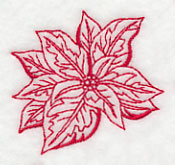 Poinsettia 1 (Redwork)