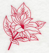 Poinsettia 2 (Redwork)