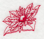 Poinsettia 3 (Redwork)