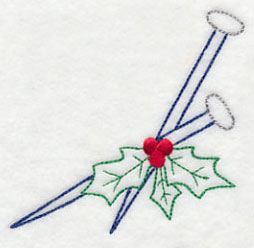 Crafty Christmas Knitting Needles (Vintage)