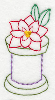 Crafty Christmas Spool of Thread (Vintage)