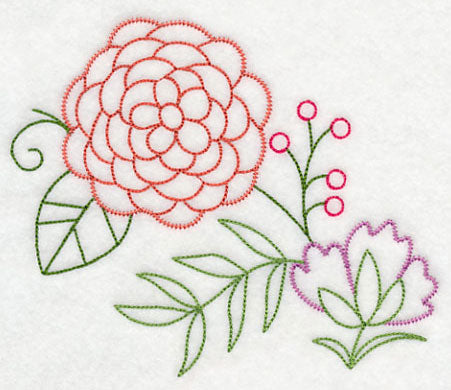 Autumn Flowers and Berries (Vintage)