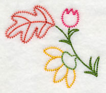 Autumn Flower Pair (Vintage)