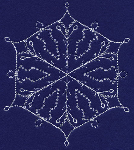 White Christmas Snowflake Chill