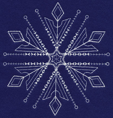 White Christmas Snowflake Sparkle