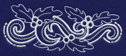 White Christmas Holly Border