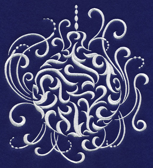 White Christmas Whimsical Ornament