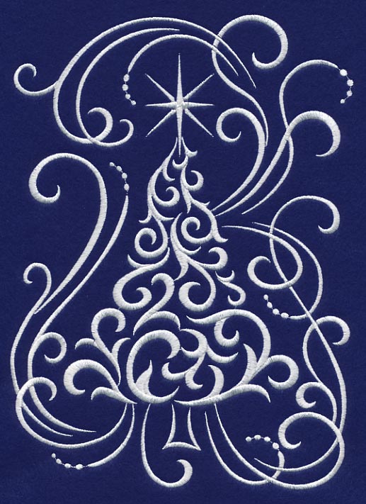 White Christmas Whimsical Tree