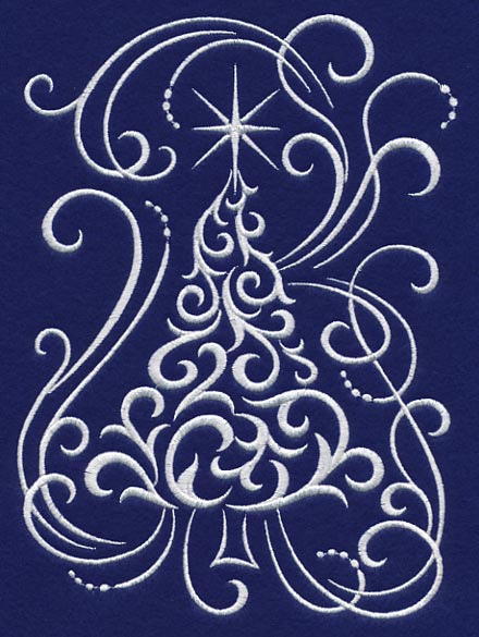 White Christmas Whimsical Tree