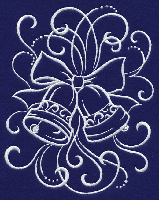 White Christmas Whimsical Bells