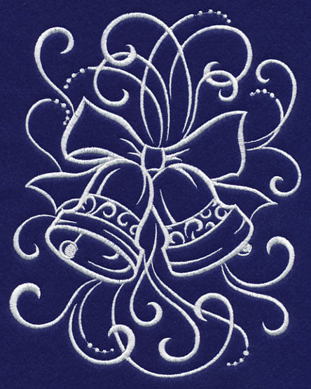 White Christmas Whimsical Bells