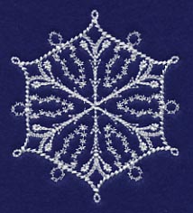 White Christmas Snowflake Chill