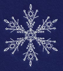 White Christmas Snowflake Glisten