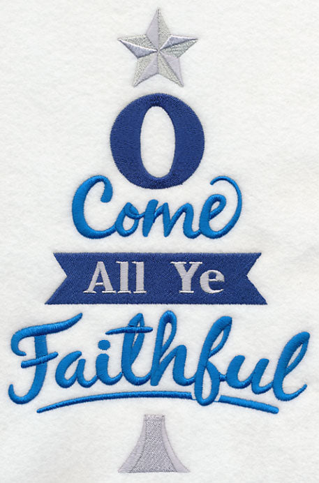 Come All Ye Faithful Christmas Tree