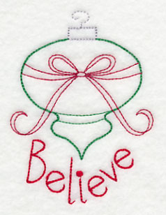 Believe Ornament (Vintage)