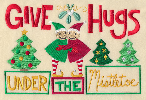 Give Hugs Under the Mistletoe