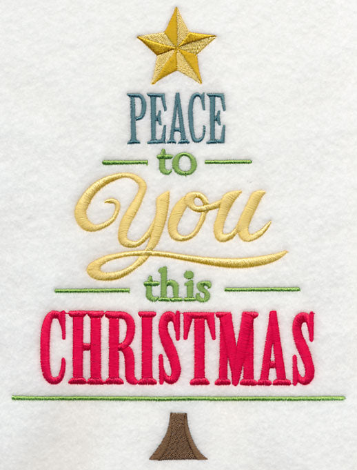 Peace to You Christmas Tree