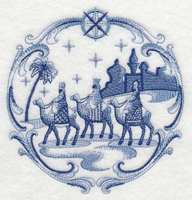 Delft Blue Nativity Three Kings