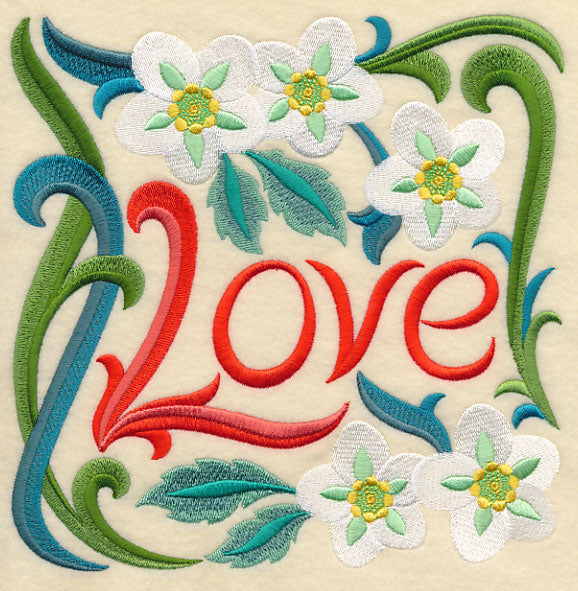 Art Nouveau Love with Lenten Rose