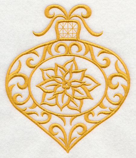 Filigree Ornament with Poinsettia