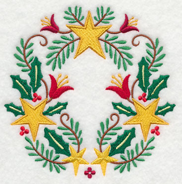 Wreathed in Christmas Stars