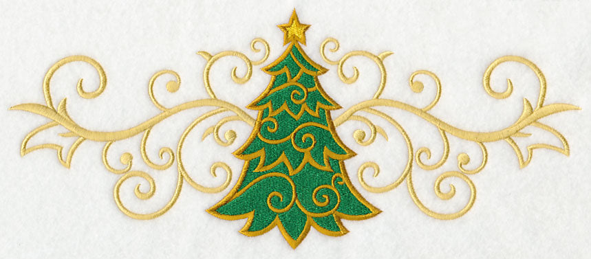 O Christmas Tree in Filigree Border