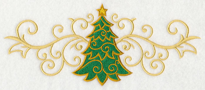 O Christmas Tree in Filigree Border