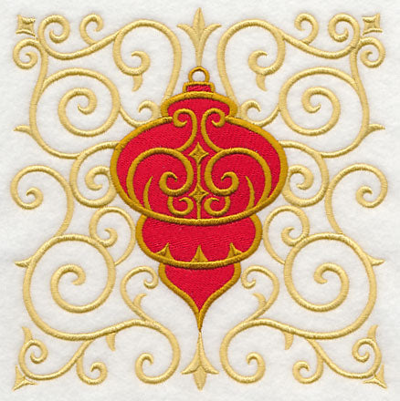 Antique Ornament in Filigree Square