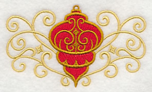 Antique Ornament in Filigree Border