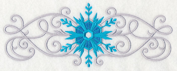 Frosty Filigree Snowflake Border