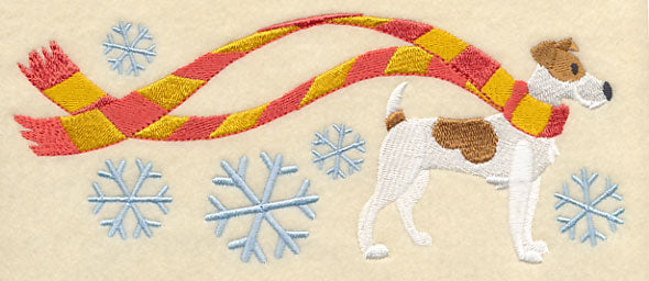 Wrapped Up in Winter Jack Russell Terrier