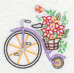 Penny Farthing in Bloom (Vintage)