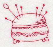 Pincushion 6 (Redwork)