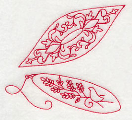 Tatting Shuttle 3 (Redwork)