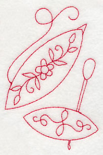 Tatting Shuttle 4 (Redwork)