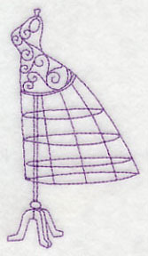 Dress Form 1 (Redwork)