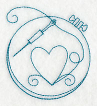 Hand Embroidery Hoop 2 (Redwork)