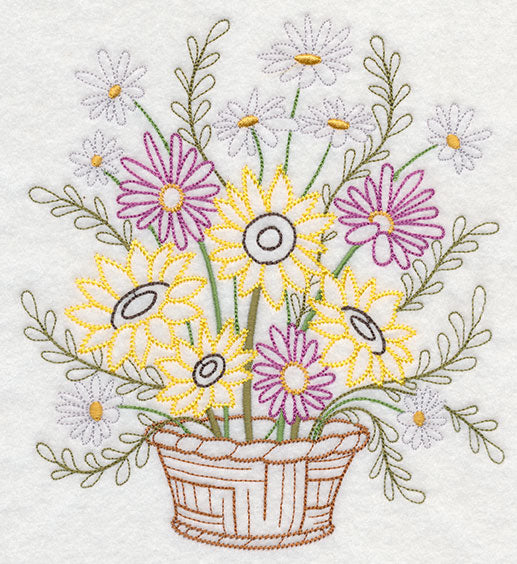 Blooming September Basket (Vintage)