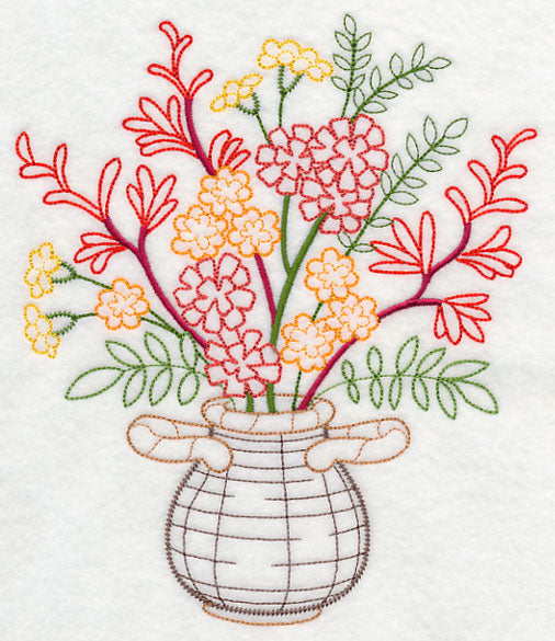 Blooming October Basket (Vintage)