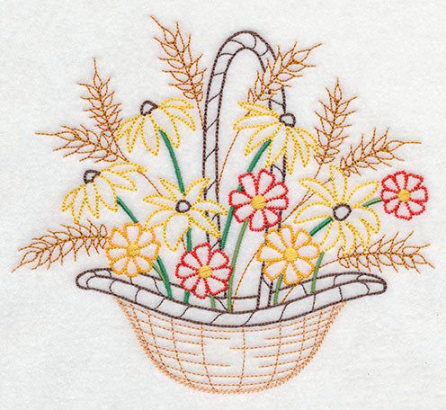Blooming November Basket (Vintage)