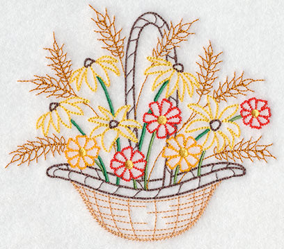 Blooming November Basket (Vintage)