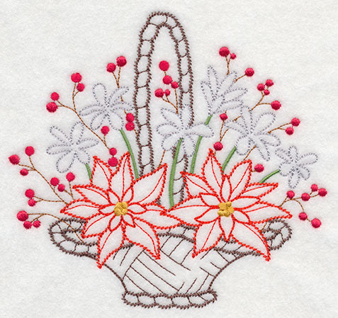 Blooming December Basket (Vintage)