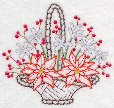 Blooming December Basket (Vintage)