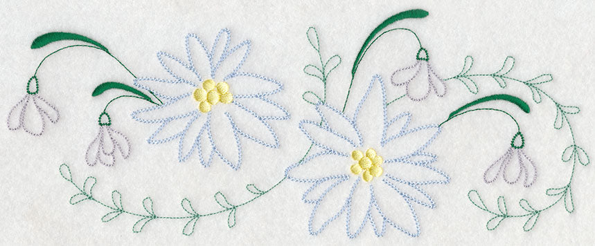 Blooming January Border (Vintage)