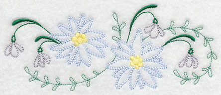 Blooming January Border (Vintage)