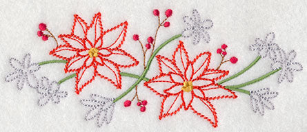 Blooming December Border (Vintage)