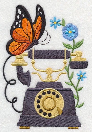 Telephone with Butterfly