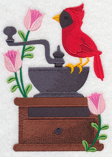 Coffee Grinder with Bird