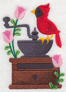 Coffee Grinder with Bird